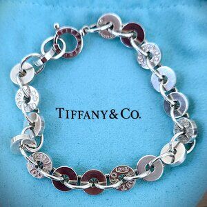 Tiffany & Co.1837 Circles Bracelet .925  7.25"